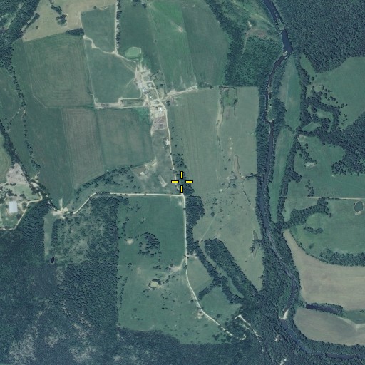 Aerial/Satellite Image of Harmon Valley School, MO