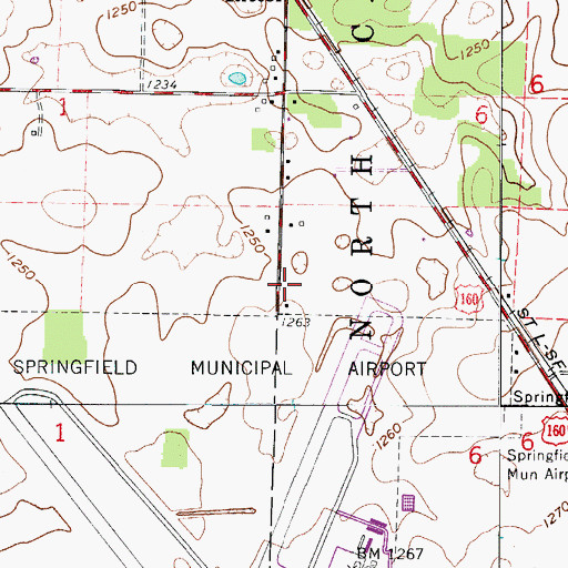 Topographic Map of Star School (historical), MO