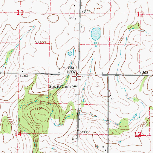 Topographic Map of Squibb School (historical), MO