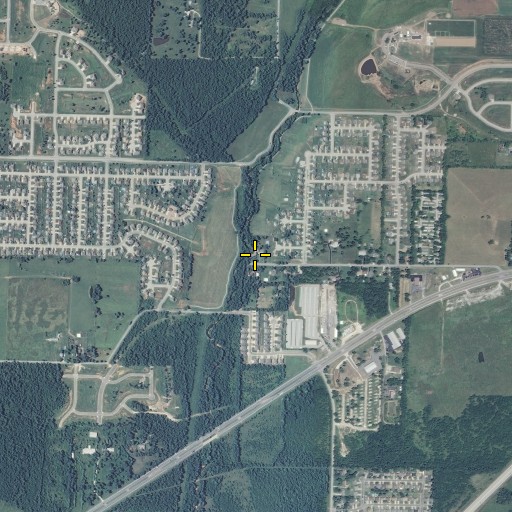 Aerial/Satellite Image of Bluff School (historical), MO