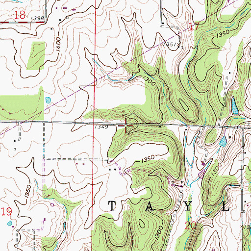 Topographic Map of Plummer School (historical), MO