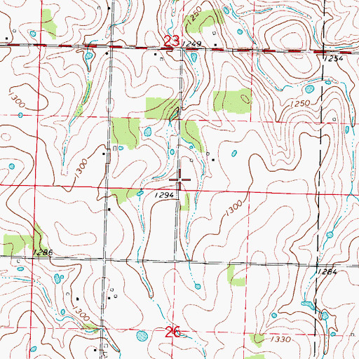 Topographic Map of Blakes School (historical), MO