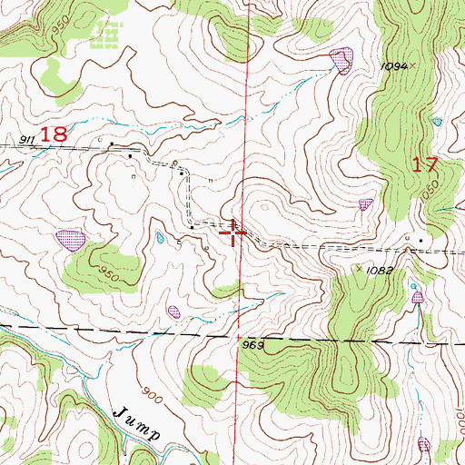 Topographic Map of Hopkins School (historical), MO