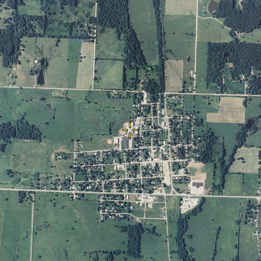 Aerial/Satellite Image of Consolidated School Number 7, MO