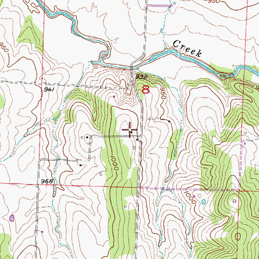 Topographic Map of Fox School (historical), MO
