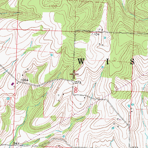 Topographic Map of Independence School (historical), MO