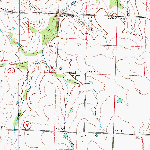 Topographic Map of Leith School (historical), MO