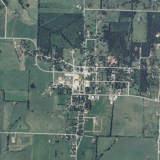 Aerial/Satellite Image of Consolidated School Number 5, MO