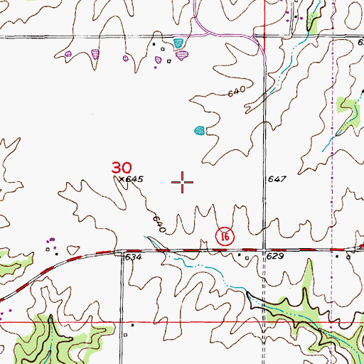 Topographic Map of Carnegy Mill (historical), MO