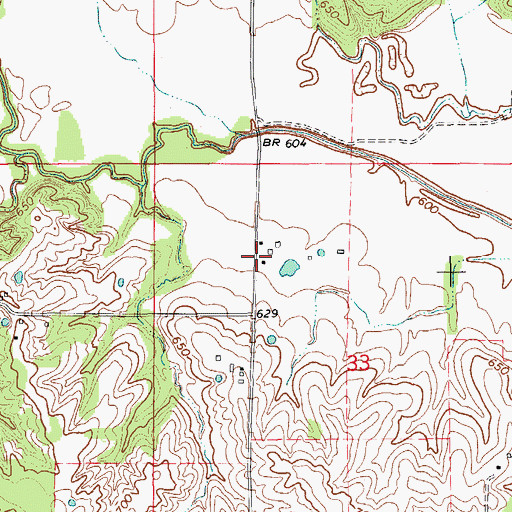 Topographic Map of Haycraft School (historical), MO