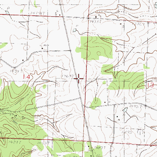 Topographic Map of El Paso (historical), MO