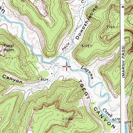 Topographic Map of Long Canyon, AZ