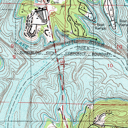 Topographic Map of Radical, MO