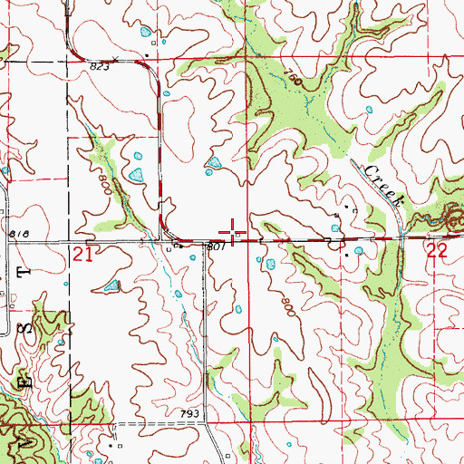 Topographic Map of Leeper School (historical), MO
