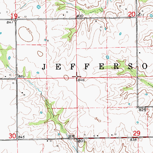 Topographic Map of South barker School (historical), MO