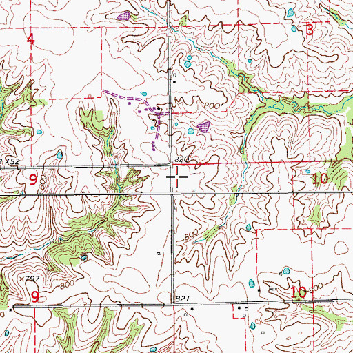 Topographic Map of Jayne School (historical), MO