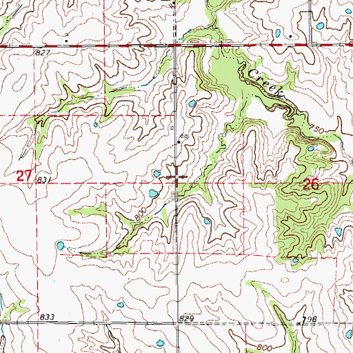 Topographic Map of Pleasant Valley School (historical), MO