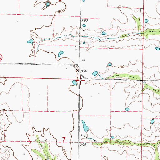 Topographic Map of Beal School (historical), MO