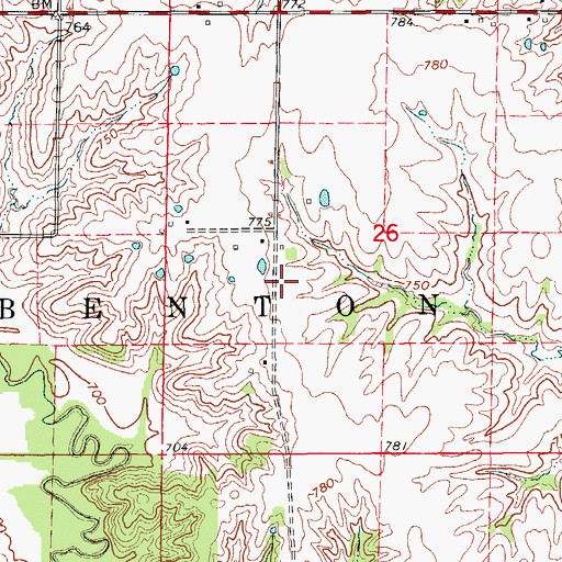 Topographic Map of Rule School (historical), MO
