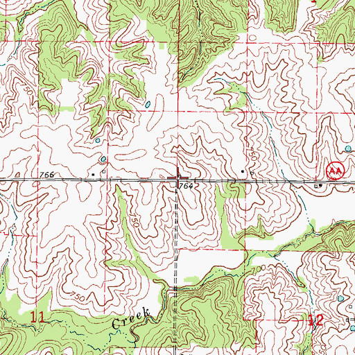 Topographic Map of Vice School (historical), MO