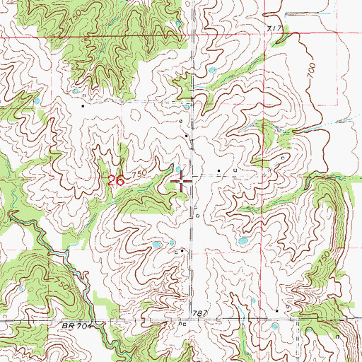 Topographic Map of Bishop School (historical), MO