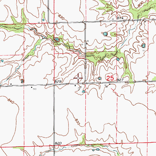 Topographic Map of Washington School (historical), MO