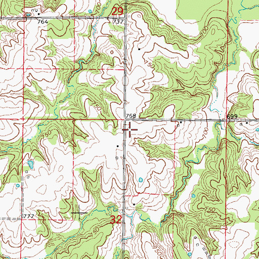 Topographic Map of Day School (historical), MO