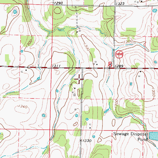 Topographic Map of French Valley School, MO