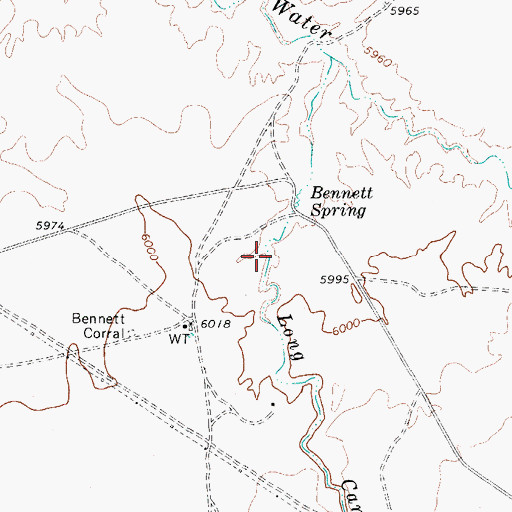 Topographic Map of Long Canyon Wash, AZ