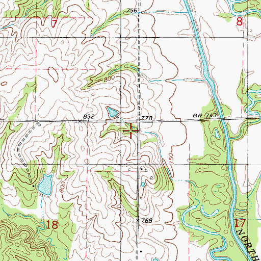 Topographic Map of McCully School, MO