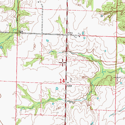Topographic Map of Epworth Methodist Church (historical), MO