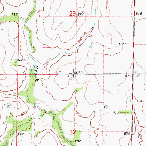 Topographic Map of Taylor School (historical), MO