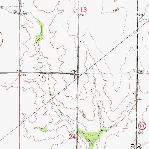 Topographic Map of Maud School (historical), MO