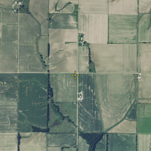 Aerial/Satellite Image of Maud School (historical), MO