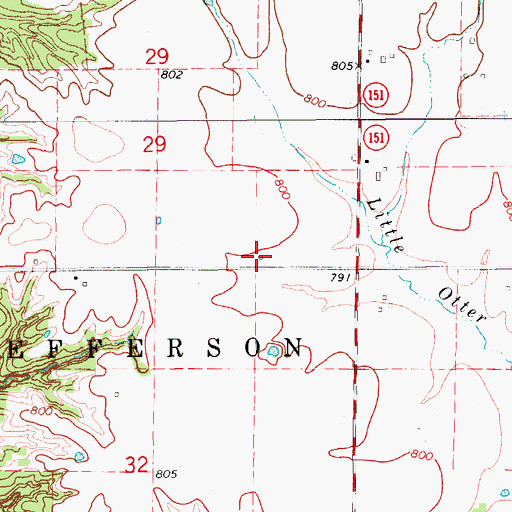 Topographic Map of Liberty School (historical), MO