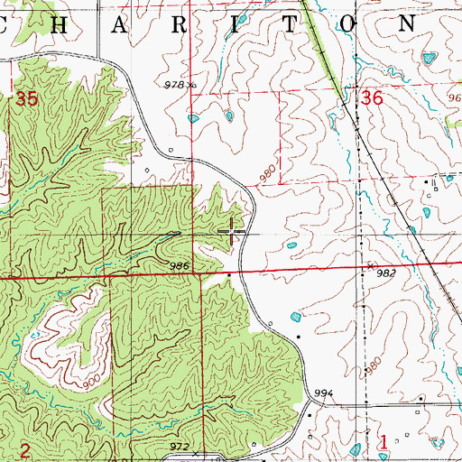 Topographic Map of Montgomery School (historical), MO