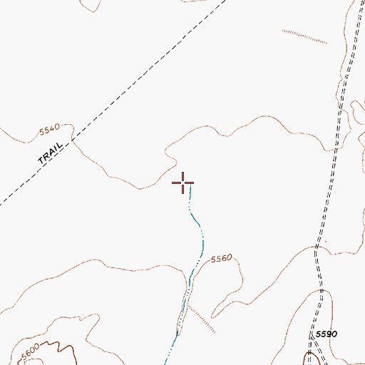 Topographic Map of Long Flat Wash, AZ