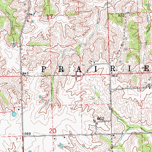 Topographic Map of Klein School (historical), MO