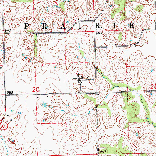 Topographic Map of Clifton, MO