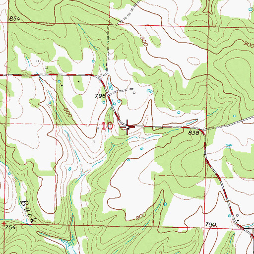 Topographic Map of Helster School (historical), MO