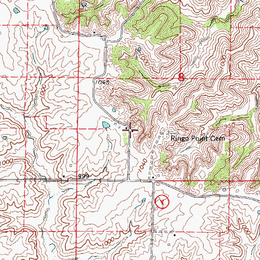 Topographic Map of Ringo Point School (historical), MO