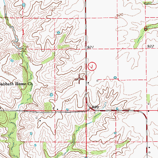 Topographic Map of Elliot School (historical), MO