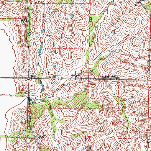 Topographic Map of Lile School (historical), MO