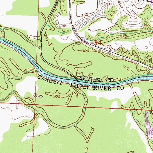 Topographic Map of Rolling Fork, AR