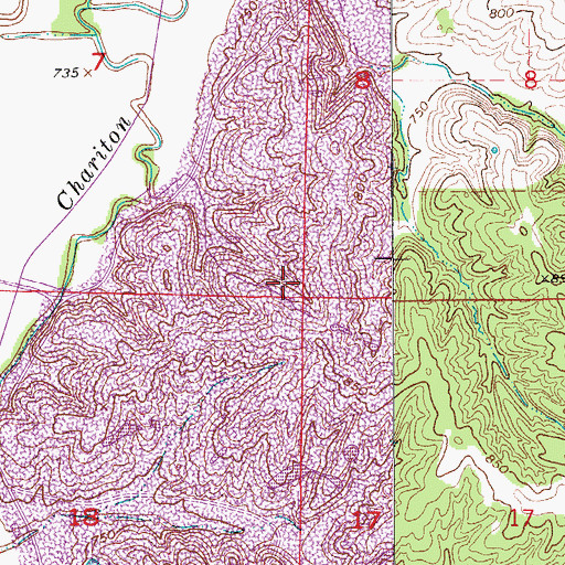 Topographic Map of Winkle School (historical), MO