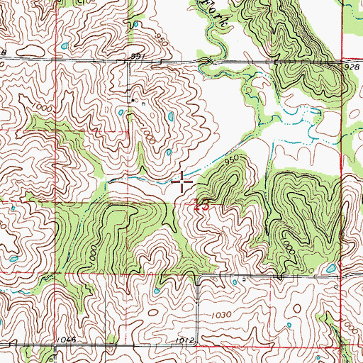 Topographic Map of Galesburg School (historical), MO