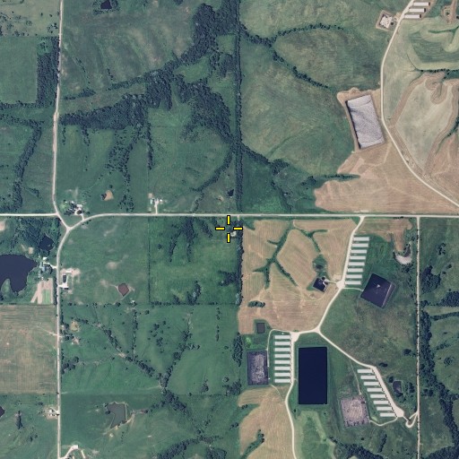 Aerial/Satellite Image of Stringtown School (historical), MO
