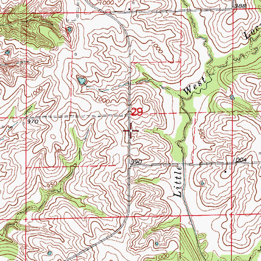 Topographic Map of Wilkes School (historical), MO