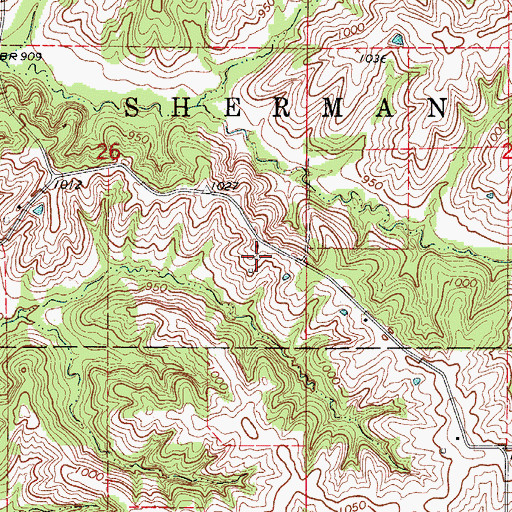 Topographic Map of Loughead School (historical), MO