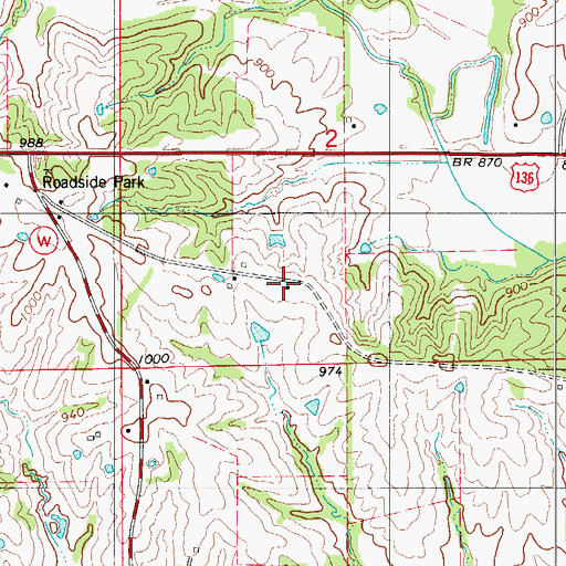Topographic Map of Union School (historical), MO